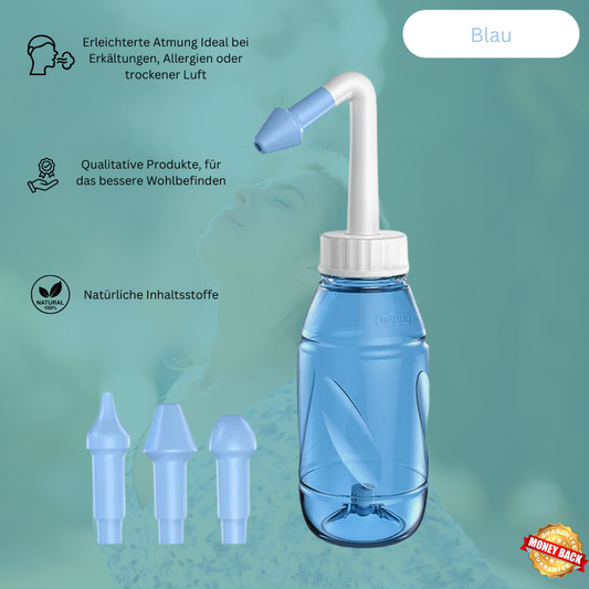 BreatheFlow - Innovative Nasenspülflasche für effektive Atemwegspflege
